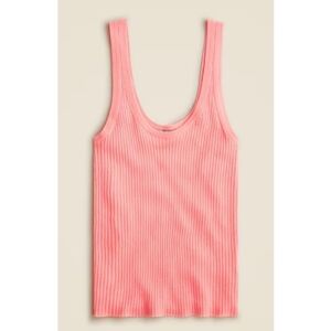 J.Crew Featherweight cashmere ribbed tank top